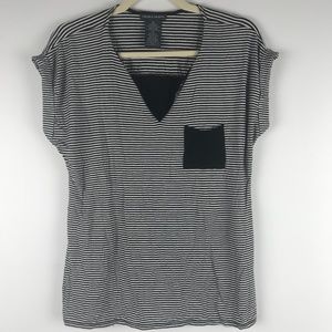 Chelsea & Theodore | Black and White Striped Tee